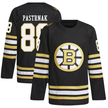 Authentic David Pastrnak Black Boston Bruins 100th Anniversary Primegreen Jersey - Youth
