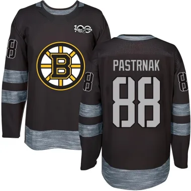Authentic David Pastrnak Black Boston Bruins 1917-2017 100th Anniversary Jersey - Youth