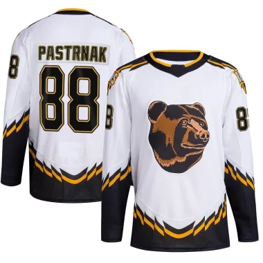 Authentic David Pastrnak White Boston Bruins Reverse Retro 2.0 Jersey - Youth