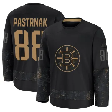 Premium David Pastrnak Black Boston Bruins 2024 Military Appreciation Practice Jersey - Youth